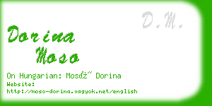 dorina moso business card